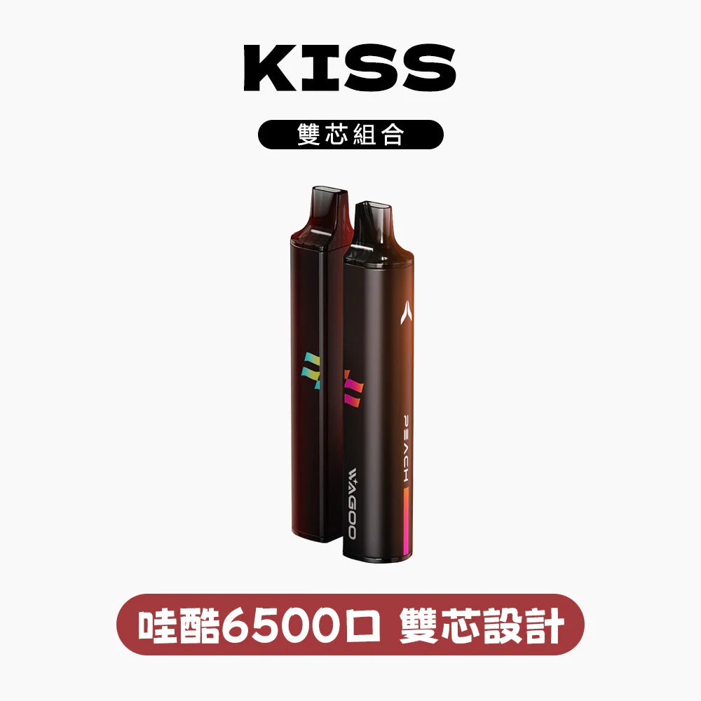 哇酷 Waku & KIS5 6500口雙芯拋棄式電子煙|自由混搭雙口味|台灣現貨